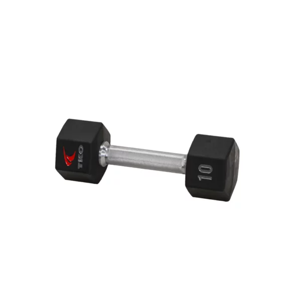 TKO Tri Grip Urethane Hex Dumbbell