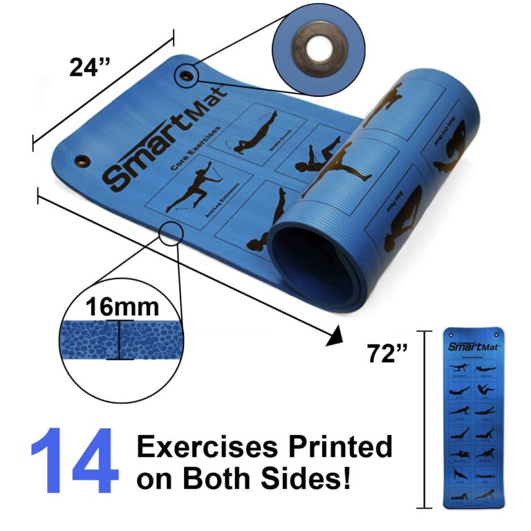 Prism Fitness Smart Mat - 16mm with Grommets (Blue) - Image 5