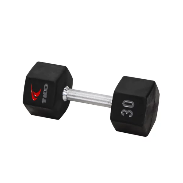 TKO Tri Grip Urethane Hex Dumbbell
