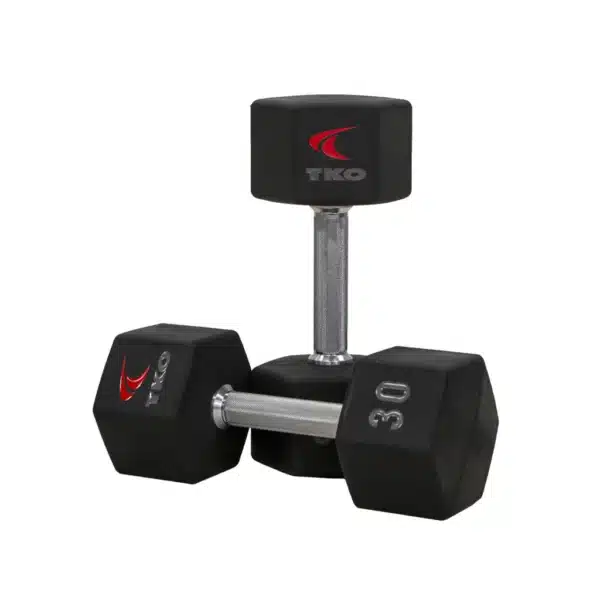 TKO Tri Grip Urethane Hex Dumbbell