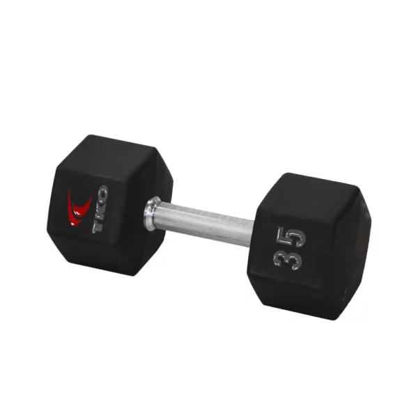 TKO Tri Grip Urethane Hex Dumbbell