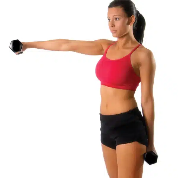 TKO Tri Grip Rubber Hex Dumbbell