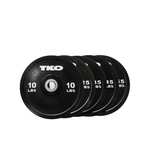 TKO Black Competition Rubber Bumper Plates