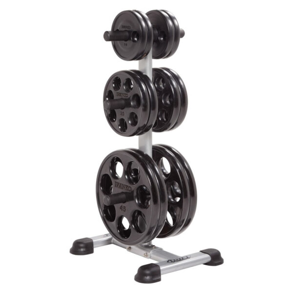 Deltech Fitness DF7500 Olympic Weight Tree - Heavy Duty Steel Plate Storage Stand