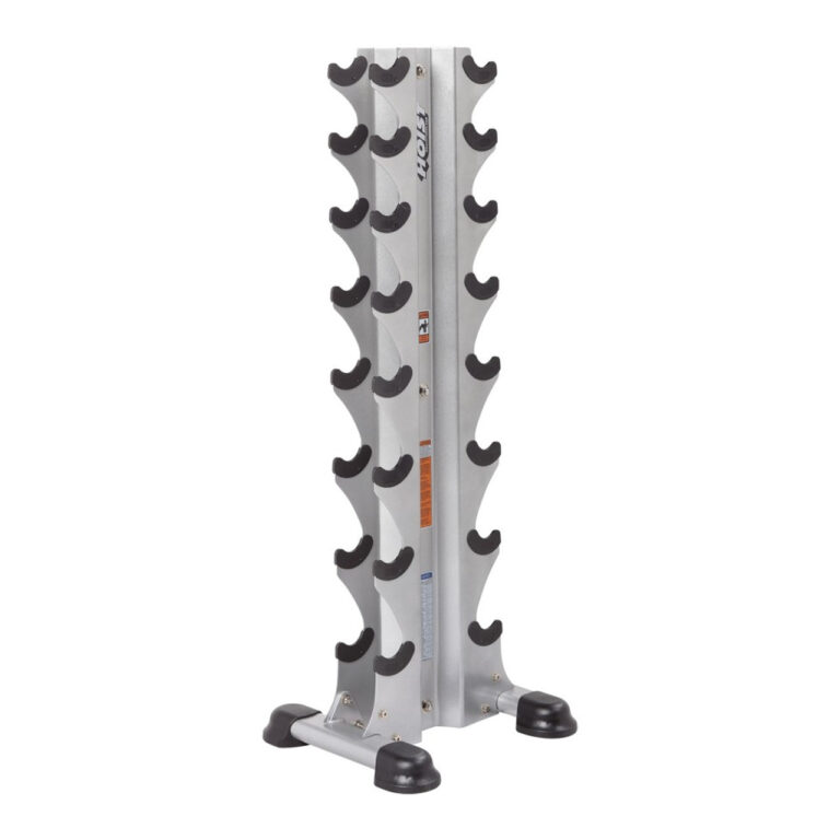 Hoist Fitness 8 Pair Vertical Hex Dumbbell Rack HF-5460